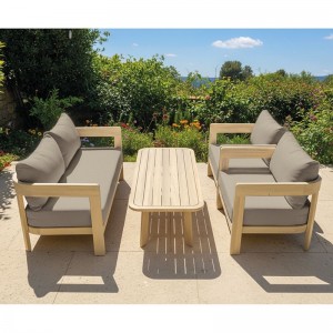 FLORIDA Living Set Σαλόνι Καθιστικό Κήπου-Βεράντας (4τ), Acacia, Μαξιλάρια Cappuccino 146x70x76-76x70x76-130x60x41cm FLORIDA Living Set Σαλόνι Καθιστικό Κήπου-Βεράντας (4τ), Acacia, Μαξιλάρια Cappuccino 146x70x76-76x70x76-130x60x41cm