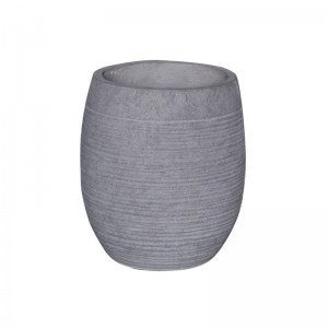 FLOWER POT-8 Απόχρωση Light Grey Wash Φ35x39cm