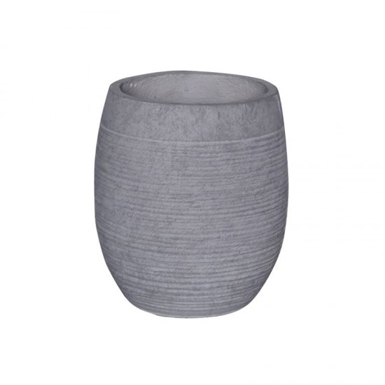 FLOWER POT-8 Απόχρωση Light Grey Wash Φ35x39cm
