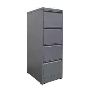 ΦΟΡΙΑΜΟΣ Αρχειοθέτησης Γραφείου 4 Συρτάρια, Μέταλλο Βαφή Γκρι H.133cm