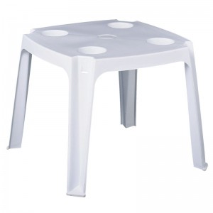 FREDDO ΒΟΗΘΗΤΙΚΟ ΤΡΑΠΕΖΑΚΙ PP ΑΣΠΡΟ ΜΕ ΠΟΤΗΡΟΘΗΚΗ ΚΑΙ ΟΜΠΡΕΛΟΘΗΚΗ 44x44x38cm 