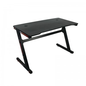 GAMING Γραφείο 120x60cm τ.Carbon Μέταλλο Βαφή Μαύρο 120x60x75cm