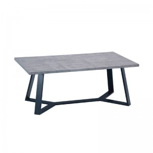 HANSON ΤΡΑΠΕΖΑΚΙ ΣΑΛΟΝΙΟΥ CEMENT, ΒΑΦΗ ΜΑΥΡΗ  110x60cm 