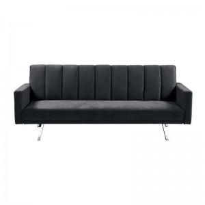 HIT Καναπές - Κρεβάτι Σαλονιού - Καθιστικού, Ύφασμα Σκούρο Γκρι 198x86x81cm