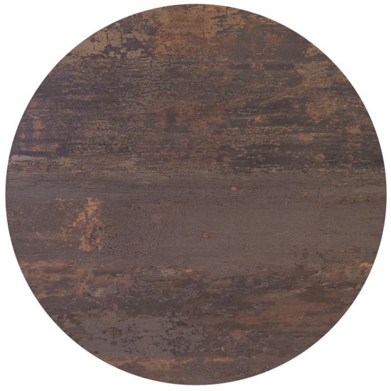 HPL Επιφάνεια Τραπεζιού Απόχρωση Walnut Vintage 60x60cm/12mm