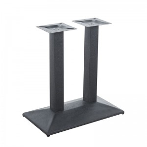 IBIS Βάση Τραπεζιού Μακρόστενη Μέταλλο Βαφή Μαύρο (11,00 Kg) 70x40xH.72cm