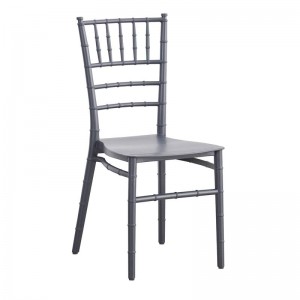 ILONA PP Καρέκλα Εστίασης - Catering Στοιβαζόμενη PP Άσπρο Ανθρακί 40x46x88cm