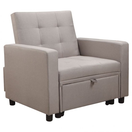 IMOLA Πολυθρόνα - Κρεβάτι Σαλονιού - Καθιστικού, Ύφασμα Cappuccino 100x102x92cm