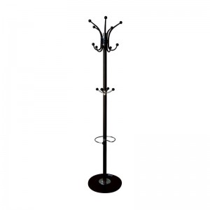 JASON Καλόγερος Περιστρεφόμενος - Μέταλλο Βαφή Μαύρο - Βάση Μάρμαρο Φ37cm H.170cm