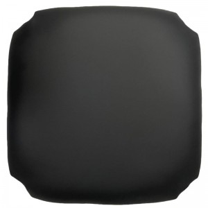 ΤΑΠΕΤΣΑΡΙΑ Σκαμπώ Καφενείου, Pu Μαύρο 35x35x5cm