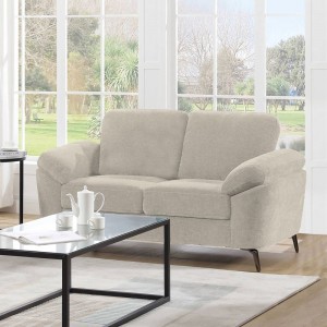 KATRINA Καναπές 2θ - Σαλονιού - Καθιστικού, Ύφασμα Μπεζ 162x87x89cm