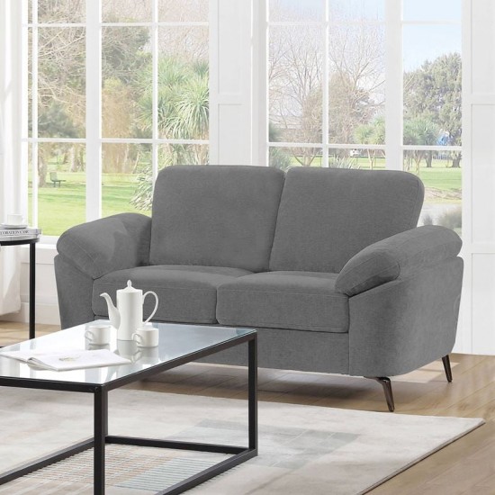 KATRINA Καναπές 2θ - Σαλονιού - Καθιστικού, Ύφασμα Γκρι 162x87x89cm