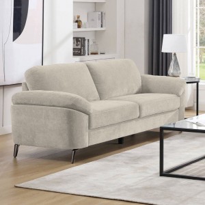 KATRINA Καναπές 3θ - Σαλονιού - Καθιστικού, Ύφασμα Μπεζ 212x87x89cm