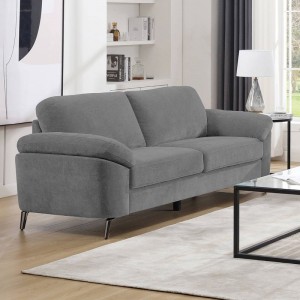 KATRINA Καναπές 3θ - Σαλονιού - Καθιστικού, Ύφασμα Γκρι 212x87x89cm