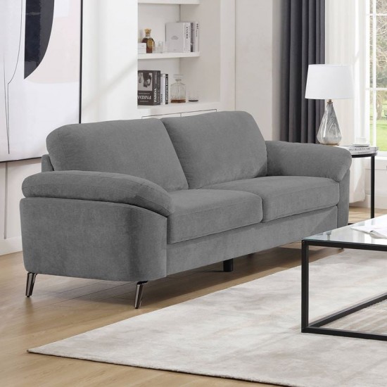 KATRINA Καναπές 3θ - Σαλονιού - Καθιστικού, Ύφασμα Γκρι 212x87x89cm