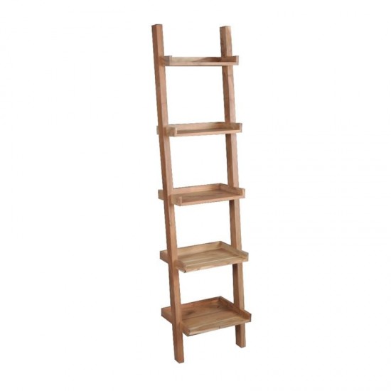 LADDER ΒΙΒΛΙΟΘΗΚΗ - ΡΑΦΙΕΡΑ ΑΚΑΚΙΑ ΦΥΣΙΚΟ 45x35x190cm