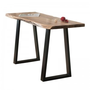 LIZARD Slim Κονσόλα Μέταλλο Βαφή Μαύρο, Ξύλο Ακακία Φυσικό 130x45xH76