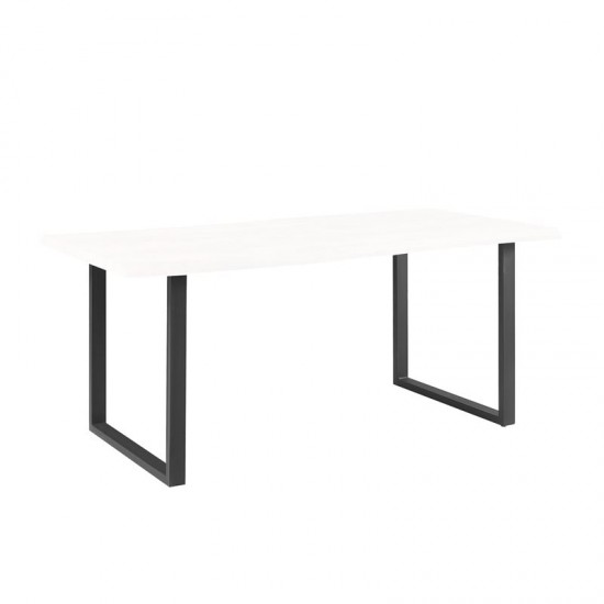 LIZARD Βάση Τραπεζιού Set 2 τεμαχίων Μέταλλο Μαύρο 79x6 H.73cm