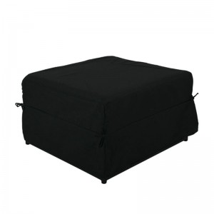 LOGAN Σκαμπό - Κρεβάτι, Σαλονιού - Καθιστικού, Στρώμα 7cm, Ύφασμα Μαύρο 72x65x42cm