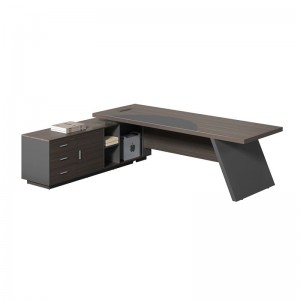 MASTER Γραφείο Αριστερή Γωνία, Απόχρωση Grey Walnut 180x180x75cm