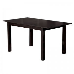 MILLER Τραπέζι Τραπεζαρίας - Κουζίνας Eπεκτεινόμενο Ξύλο Σκούρο Καρυδί 120x80x74cm