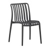 MODA-H Καρέκλα Στοιβαζόμενη, PP - UV Protection, Απόχρωση Ανθρακί 52x57x80cm