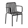 MODIAL Πολυθρόνα Μέταλλο Βαφή Μαύρο 58x42x80cm