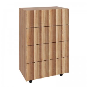 MOTION Συρταριέρα με 4 Συρτάρια, Απόχρωση Φυσικό 60x40x94cm