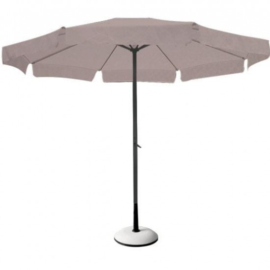 ΟΜΠΡΕΛΑ 3x3m Αlu Ανθρακί/Ύφασμα Μπεζ