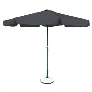 Ομπρέλα Αλουμινίου Σκελετός Ανθρακί - Ύφασμα Γκρι Φ 2m (H 2,2m)