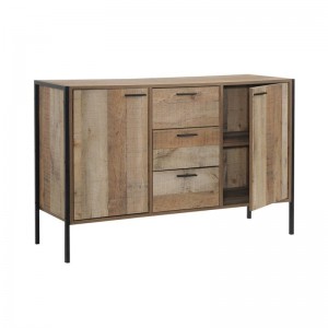 PALLET-W ΜΠΟΥΦΕΣ ANTIQUE OAK 124x40x80