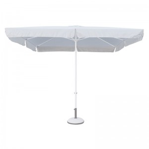 ΟΜΠΡΕΛΑ 3x3m ALU Πανί Άσπρο Ανταλ/κό