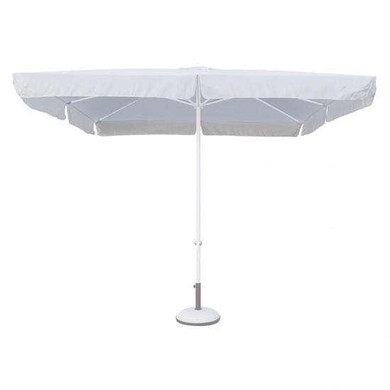 ΟΜΠΡΕΛΑ 3x3m ALU Πανί Άσπρο Ανταλ/κό