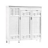 Παπουτσοθήκη - Ντουλάπι 3 Πόρτες - 1 Συρτάρι - Απόχρωση Άσπρο