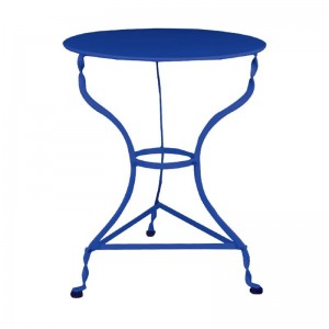 ΠΑΡΑΔΟΣΙΑΚΟ Τραπέζι Φ60cm Καφενείου Μπλε K/D