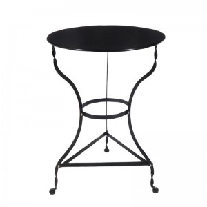 ΠΑΡΑΔΟΣΙΑΚΟ Τραπέζι Φ60cm Καφενείου Μαύρο K/D