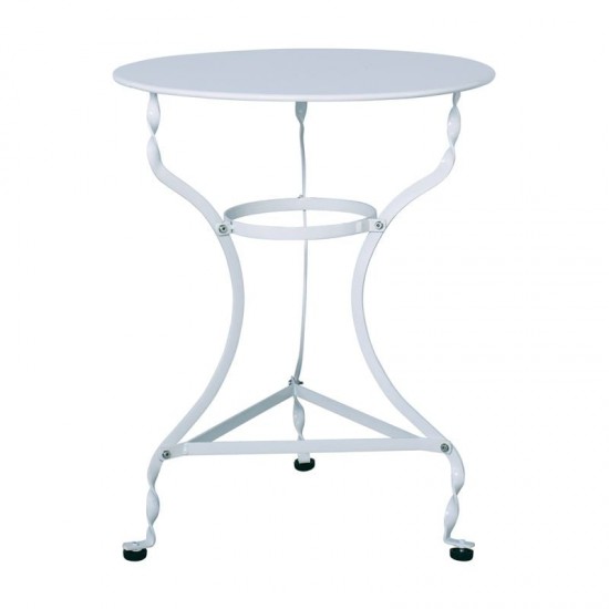 ΠΑΡΑΔΟΣΙΑΚΟ Τραπέζι Φ60cm Καφενείου Άσπρο K/D