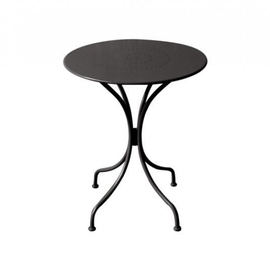 PARK ΤΡΑΠΕΖΙ ΜΕΤΑΛΛΙΚΟ ΜΑΥΡΟ Φ60cm