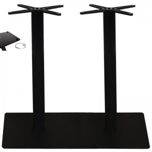 PRATO-R ΒΑΣΗ STEEL ΜΑΚΡΟΣΤΕΝΗ ΜΑΥΡΗ ΜΕ ΡΕΓΟΥΛΑΤΟΡΟΥΣ 70x40cm H73cm (21,10Kg)