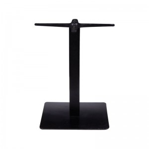 PRATO ΒΑΣΗ ΧΑΜΗΛΗ STEEL ΜΑΥΡΗ 40x40cm  H49cm