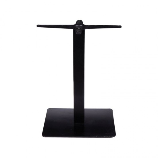 PRATO ΒΑΣΗ ΧΑΜΗΛΗ STEEL ΜΑΥΡΗ 40x40cm  H49cm