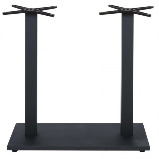 PRATO-W ΒΑΣΗ STEEL ΜΑΚΡΟΣΤΕΝΗ ΜΑΥΡΗ ΜΕ ΡΕΓΟΥΛΑΤΟΡΟΥΣ  70x40cm H72cm (17,00Kg)