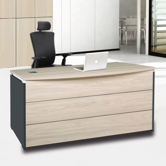 PROGRESS ΓΡΑΦΕΙΟ ΑΠΟΧΡΩΣΗ ELM, GREY  160x80cm