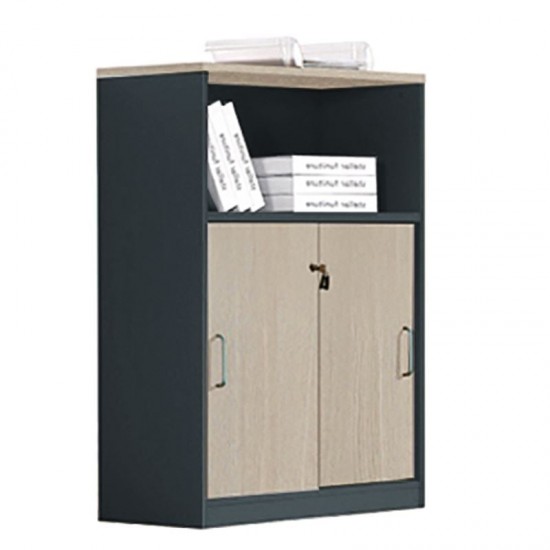 PROGRESS ΝΤΟΥΛΑΠΙ ΜΕ ΡΑΦΙ ELM, GREY 80x40x120cm