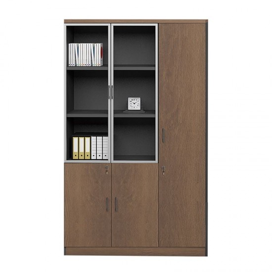 PROLINE ΝΤΟΥΛΑΠΑ - ΒΙΒΛΙΟΘΗΚΗ ΔΕΞΙΑ ΣΚΟΥΡΟ ΚΑΡΥΔΙ, ΜΑΥΡΟ 120x40x200cm