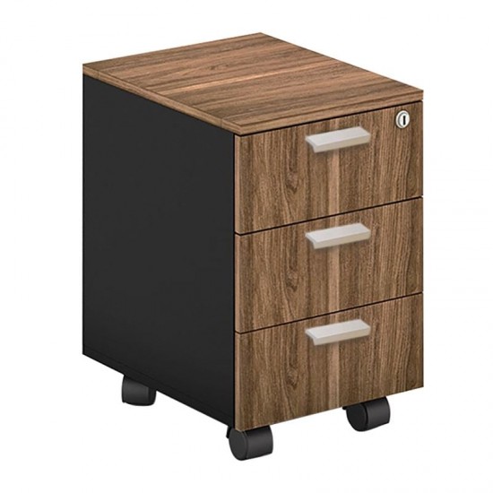 PROLINE ΣΥΡΤΑΡΙΕΡΑ ΜΕ  3 ΣΥΡΤΑΡΙΑ ΚΑΡΥΔΙ ΣΚΟΥΡΟ, ΜΑΥΡΟ 41x45x59cm