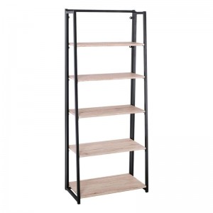 Ραφιέρα 64x32x153cm Μεταλ.Μαύρη/Sonoma