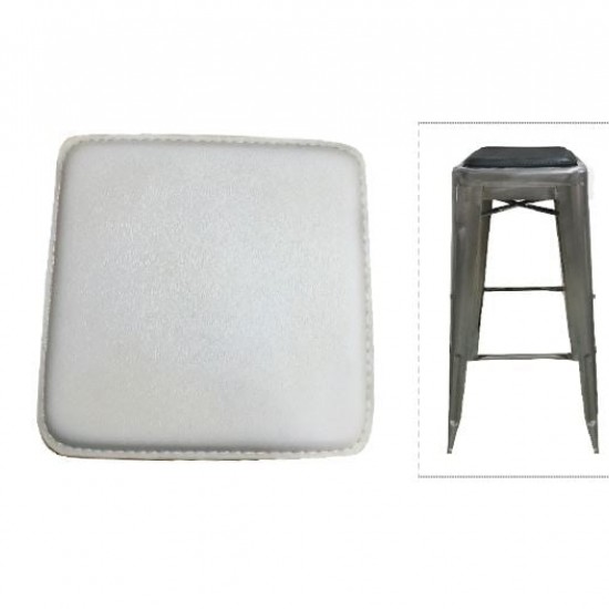 RELIX Κάθισμα για Σκαμπό, Pvc Άσπρο (Μαγνητικό) 27x27cm