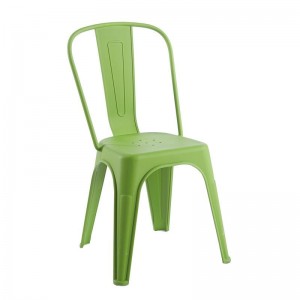 RELIX PP Καρέκλα Στοιβαζόμενη, PP Απόχρωση Lime 47x47x86cm