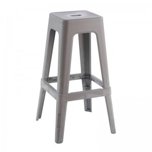 RELIX PP Σκαμπό BAR Στοιβαζόμενο, PP Απόχρωση Sand Beige 42x42x76cm